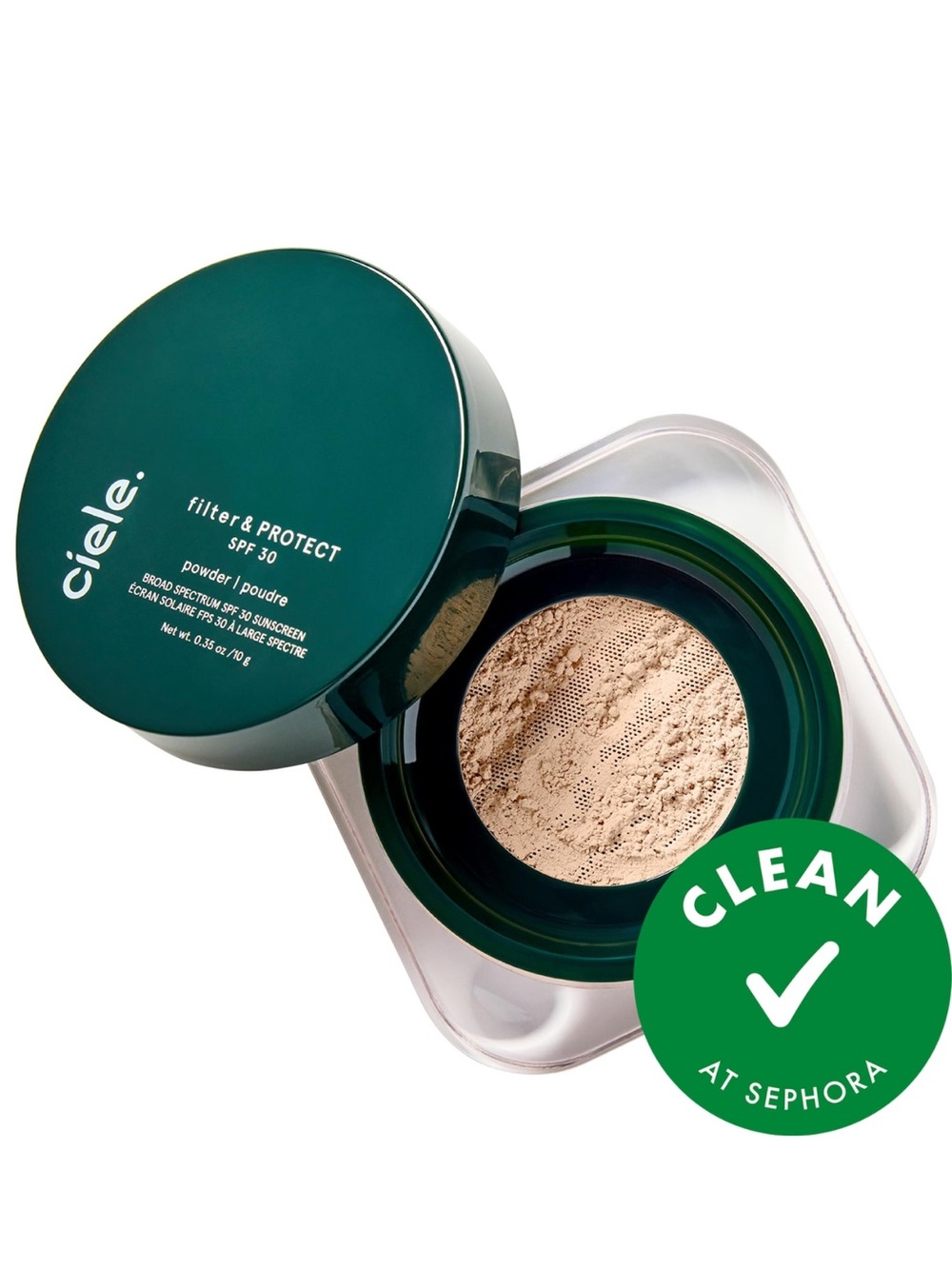 NOB Ciele shade 01 filter and protect SPF 30 blurring finishing setting powder